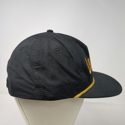 Richardson 5 Panel Black OSFM Hat Leupold Optics Gold Rope Snapback Flat Bill