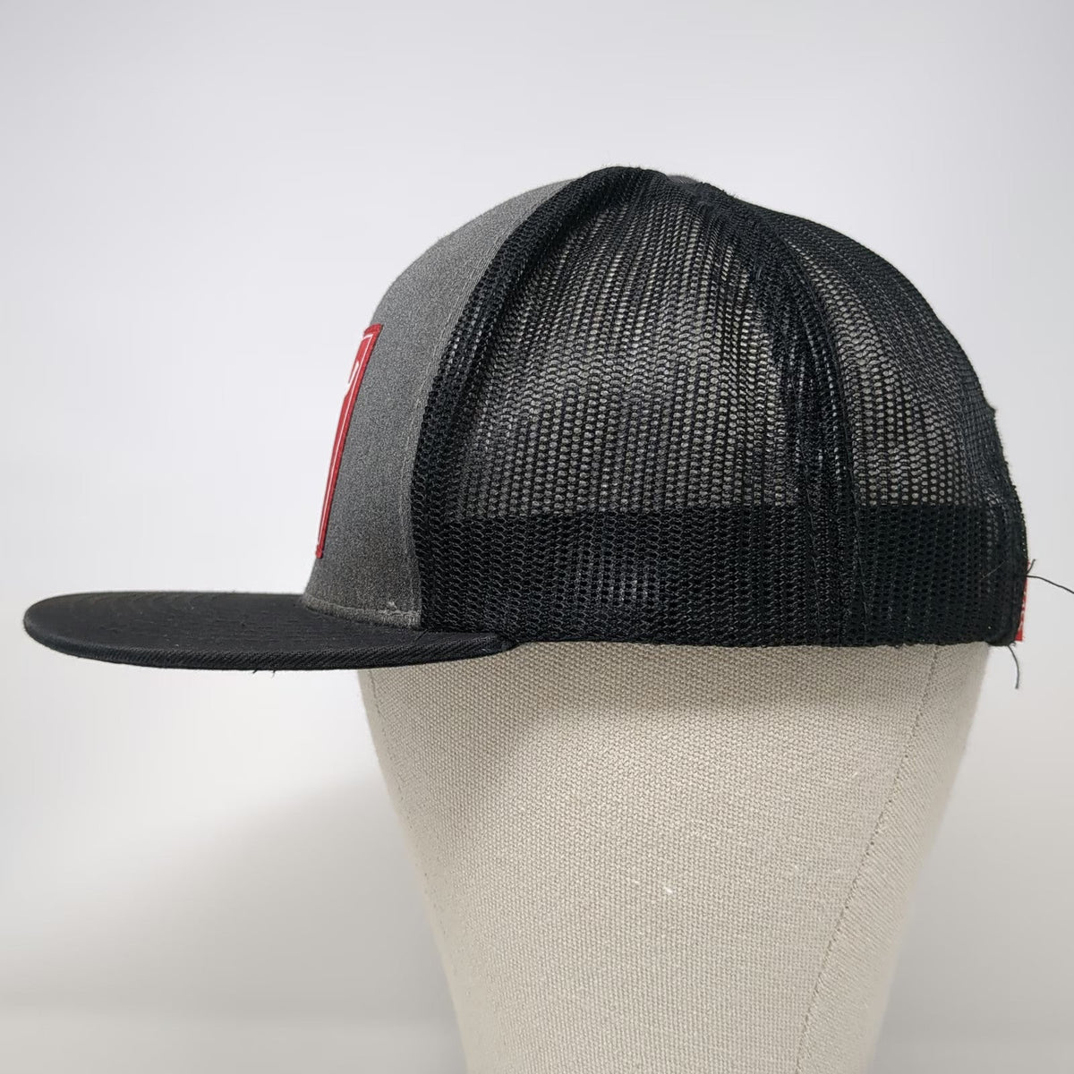 Kimes Ranch Trucker Hat Black One Size Mesh Back Snapback Scottsdale Flat Brim
