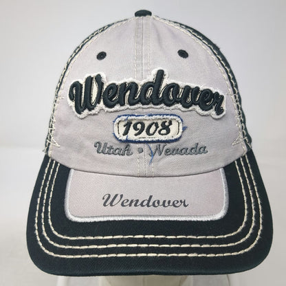 Hat Graphix 360 Baseball Cap Black Gray One Size Wendover Utah Nevada Stitching
