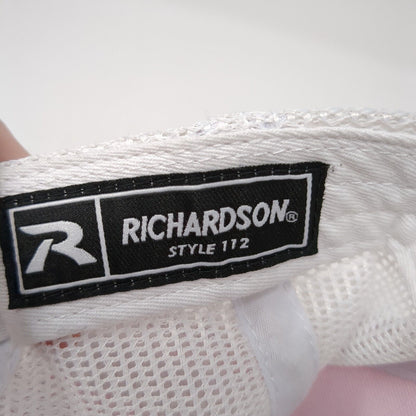 Richardson Snapback Trucker Hat Pink One Size Adjustable 6 Panel Mesh Back