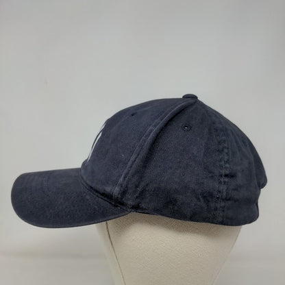 MLB Men's Strapback Hat Blue OSFA Embroidered New York Yankees Logo Cotton