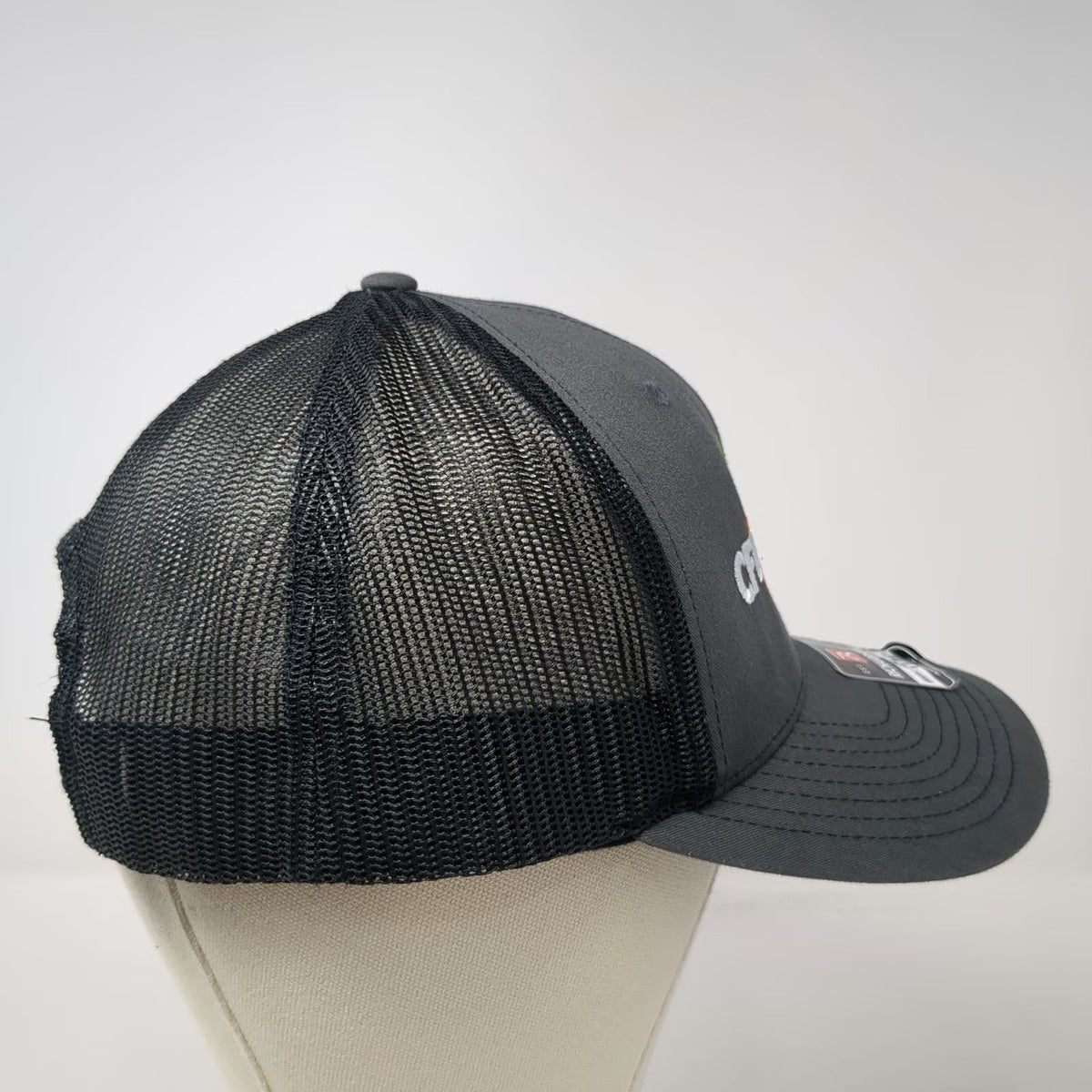 Richardson Trucker Hat Gray One Size Mesh Back Snapback New Jersey Foodbank