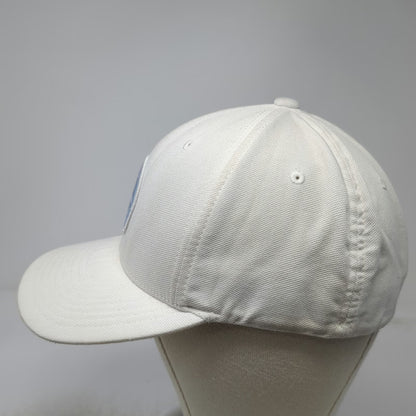 TravisMathew Baseball Cap White One Size Palm Tree Patch Golf Flexfit Sport Hat