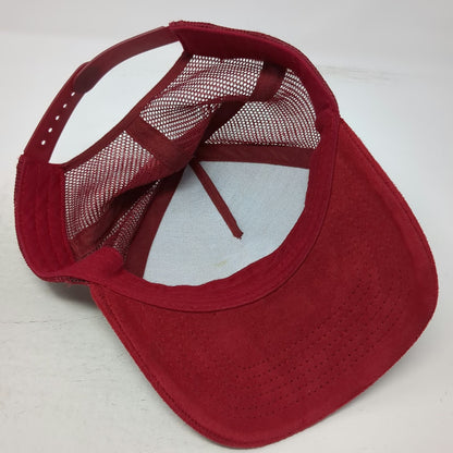 Vice Girls Red One Size Graphic Mesh Back Trucker Snapback Embroidery Suede Hat