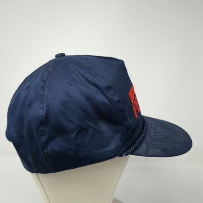 Pep Boys 5 Panel Blue One Size Snapback Rope Brim Hat Automotive Parts Service