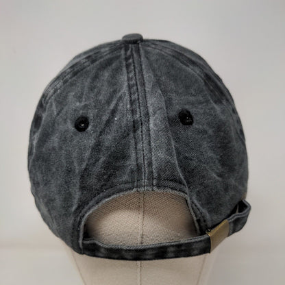 Unbranded Slideback Hat Gray One Size Adjustable Vented Holes 6 Panel Blank