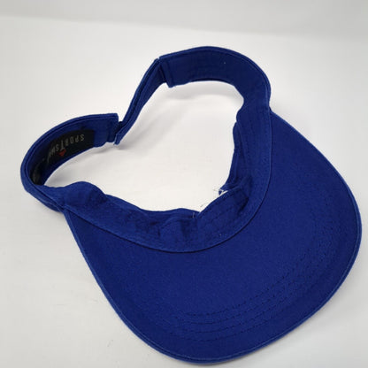Riss Lake Riptides Sun Visor Hat Blue One Size Adjustable Embroidered Sportsman