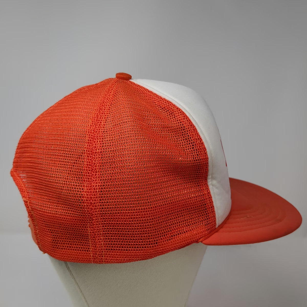 Hawaii Rainbow Script Trucker Hat Orange One Size Mesh Snapback Foam Taiwan ROC