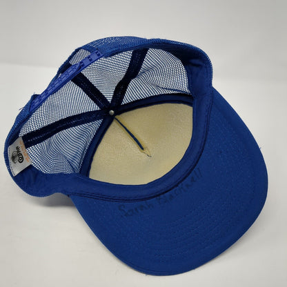 Farmington Parks Snapback Rope Trucker Hat Blue One Size Mesh Back