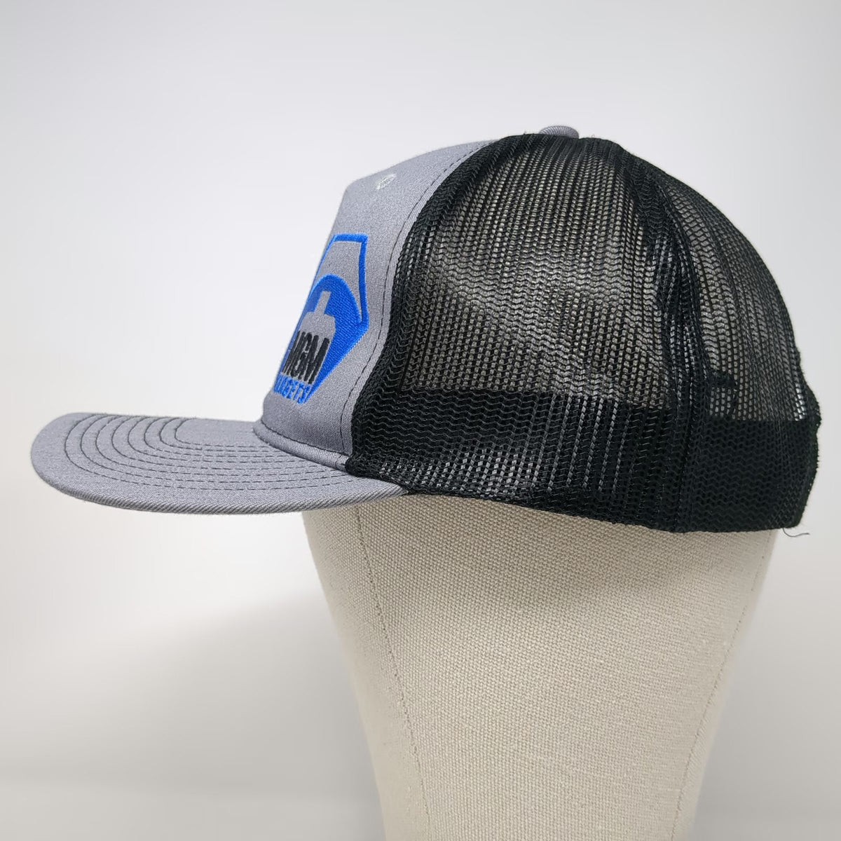 Port Authority Trucker Hat Gray Black One Size MGM Targets Shooting Mesh Back