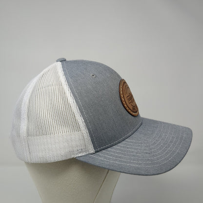 Olsson Industrial Electric Patch Snapback Trucker Hat Gray One Size Mesh Back