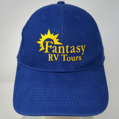 OTTO Baseball Cap Blue One Size Fantasy RV Tours Yellow Logo Strapback Hat