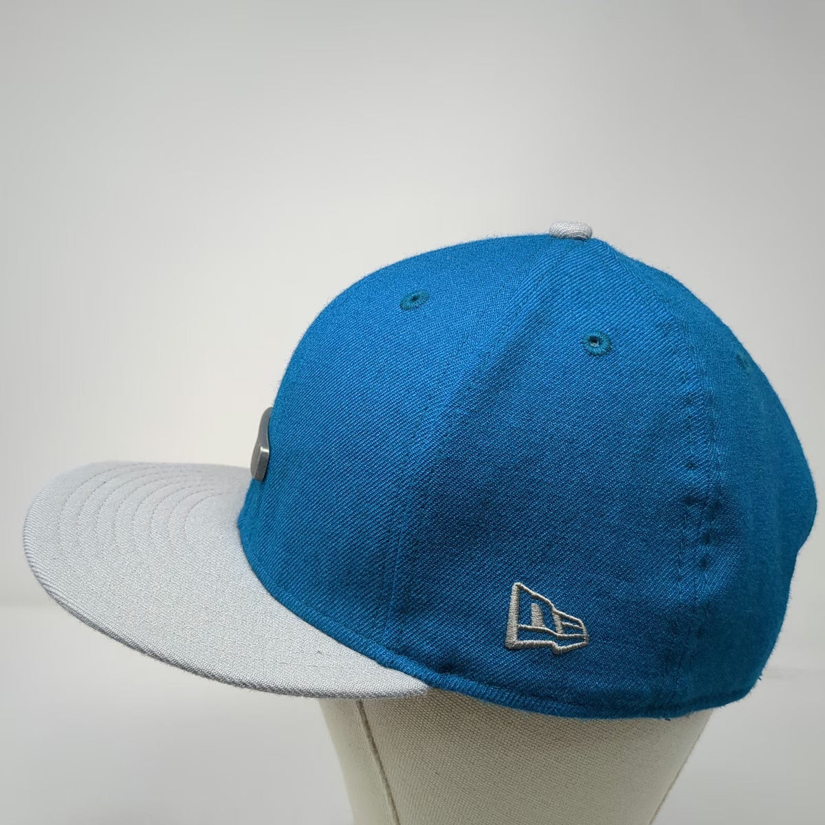 Oakley Snapback Blue Gray Hat One Size Wool 9FIFTY Metal Icon Logo New Era
