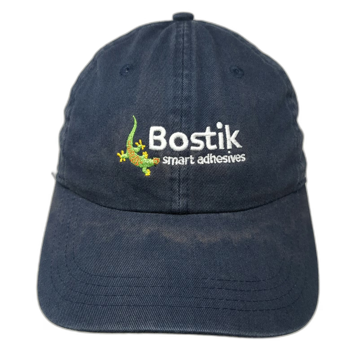 Ahead Baseball Cap Blue One Size Slideback Cotton Embroidered Gecko Logo Hat