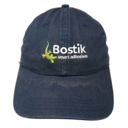 Ahead Baseball Cap Blue One Size Slideback Cotton Embroidered Gecko Logo Hat
