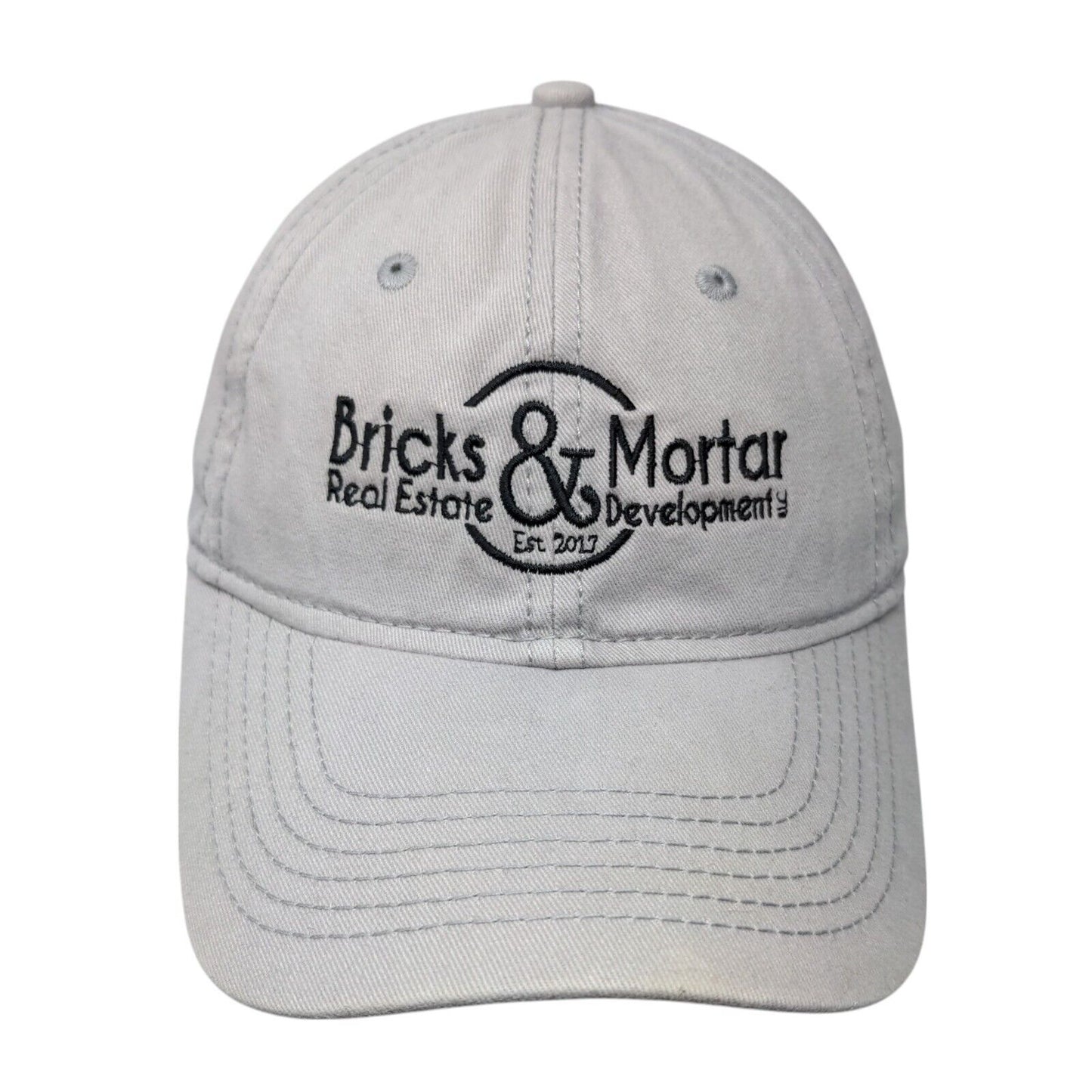 Bricks & Mortar Slideback Hat Gray One Size Embroidered Sportsman