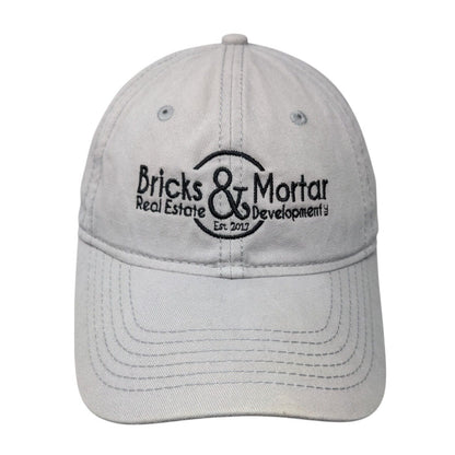 Bricks & Mortar Slideback Hat Gray One Size Embroidered Sportsman