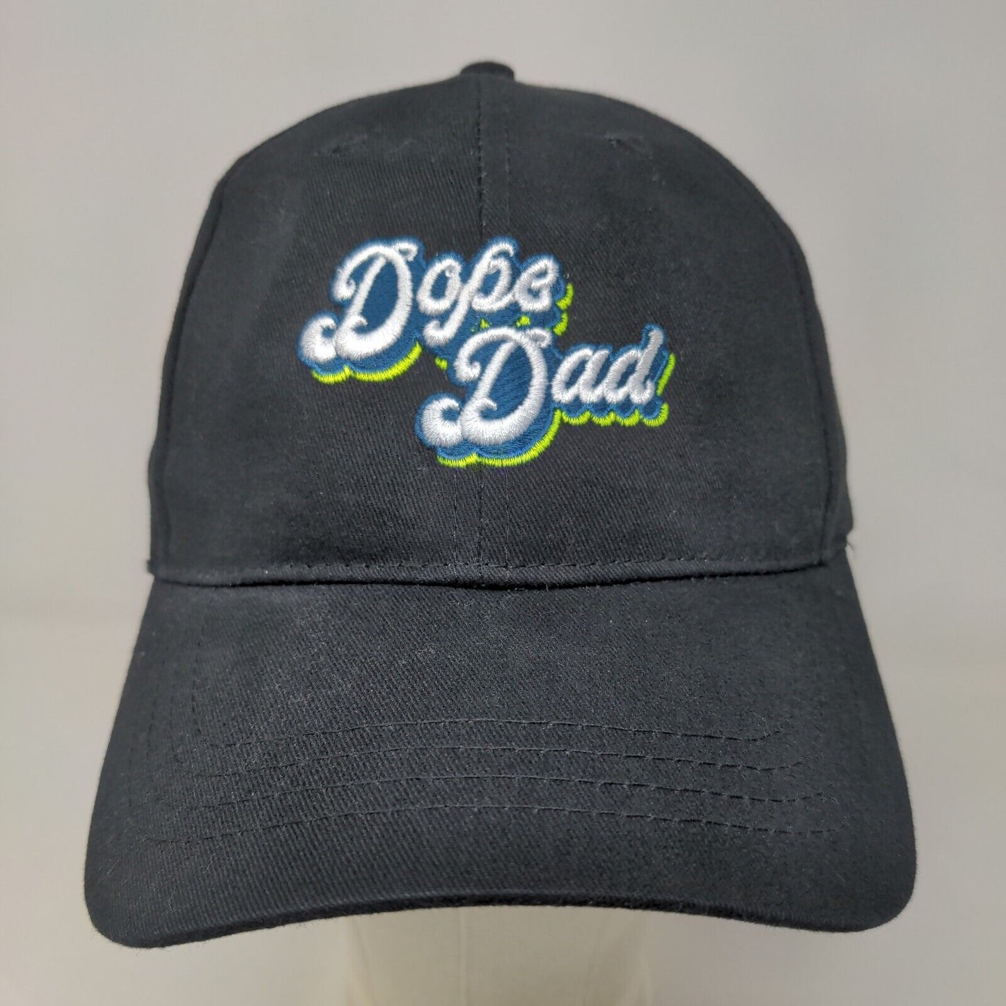 Cap American Men's Strapback Hat Black Adjustable Dope Dad Embroidered Logo