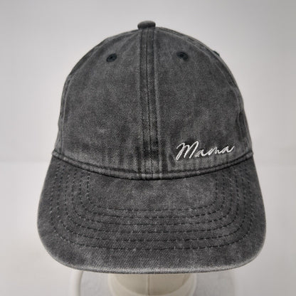 Mama Slideback Hat Gray One Size Adjustable Embroidered Solid Lichfamy