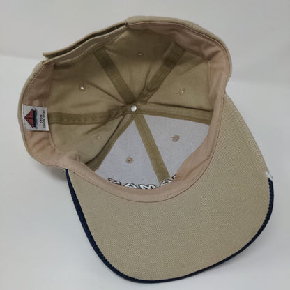Bahamas Nassau Strapback Hat Tan 58cm Adjustable Embroidered 6 Panel