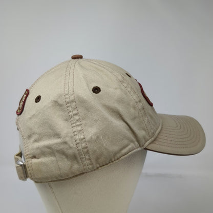 Cabela's Baseball Cap Beige Brown One Size 1961 Outdoor Gear Slideback Logo Hat