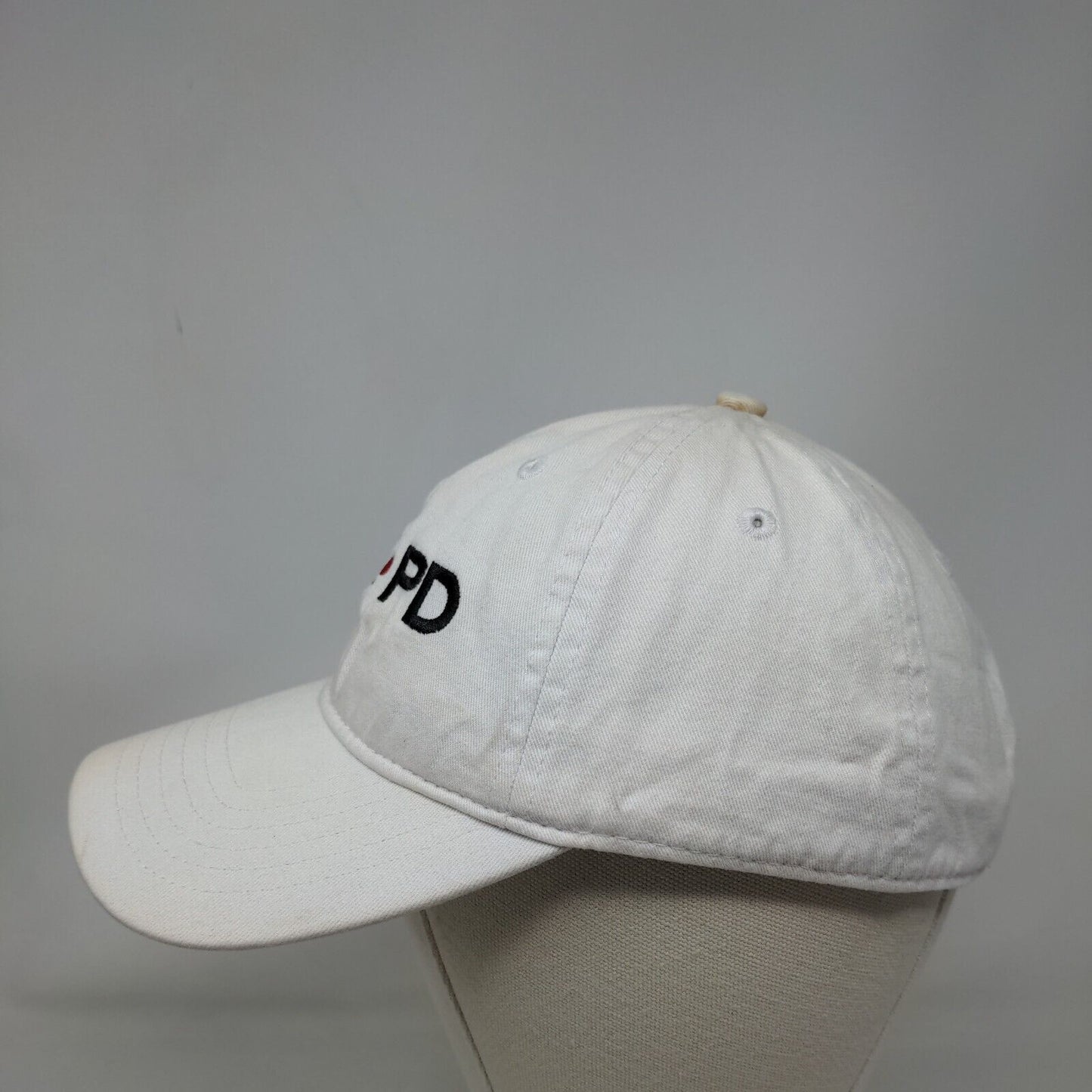 LIVE PD Slideback Hat Cream One Size Embroidered Adjustable 6 Panel