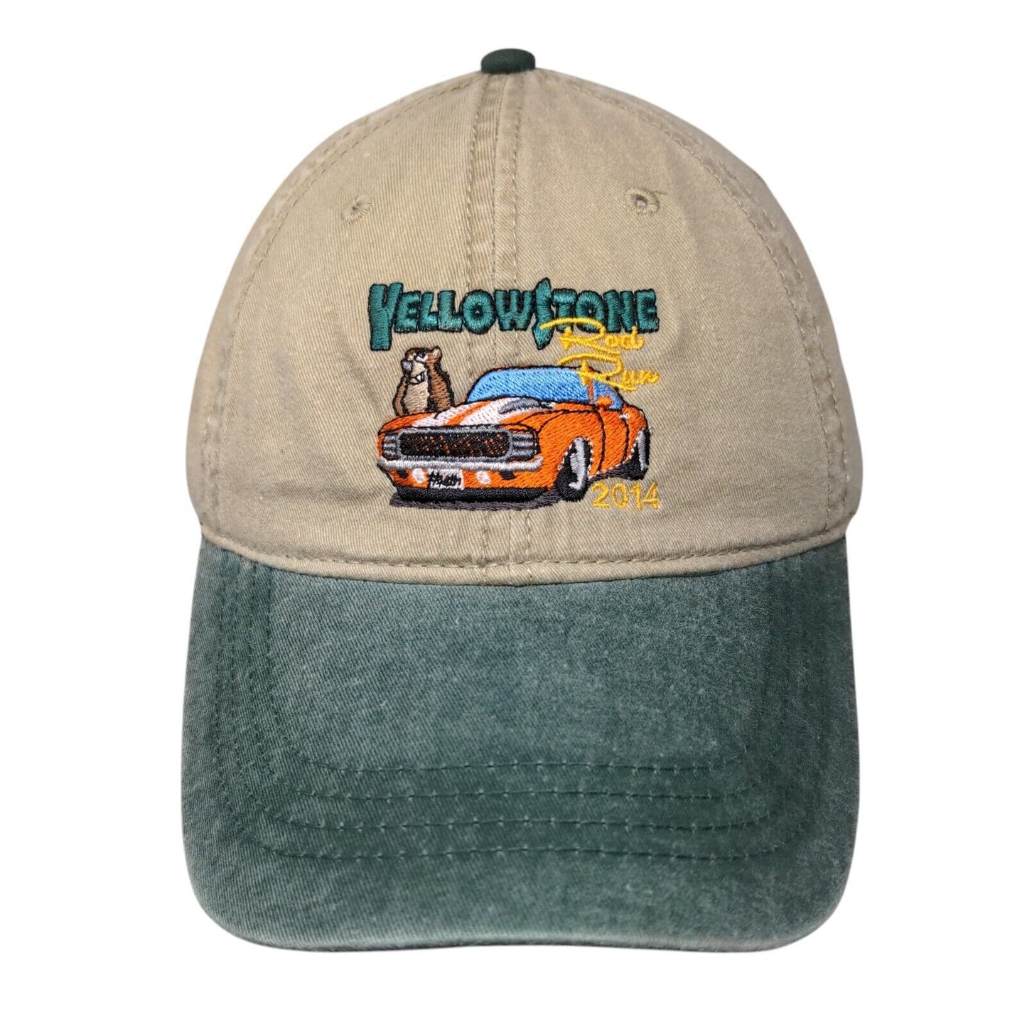 Yellowstone Rod Run 2014 Slideback Hat Multi OSFM Embroidered Otto