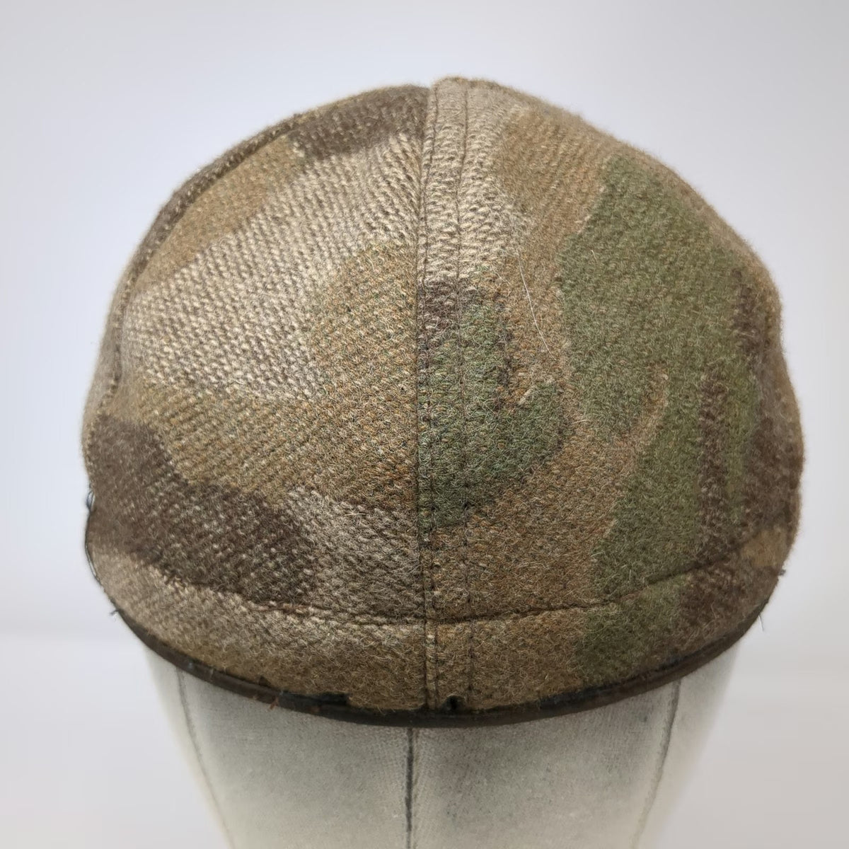 Stormy Kromer Baseball Cap Brown Camo 7 3/8 Wool Gore-Tex Made in USA Fitted Hat