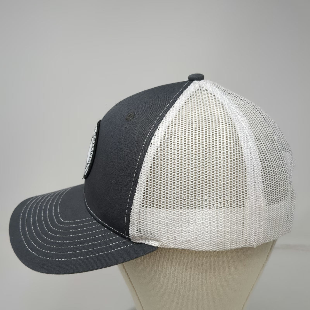 Richardson Trucker Hat Gray White One Size Associated General Contractors Hat