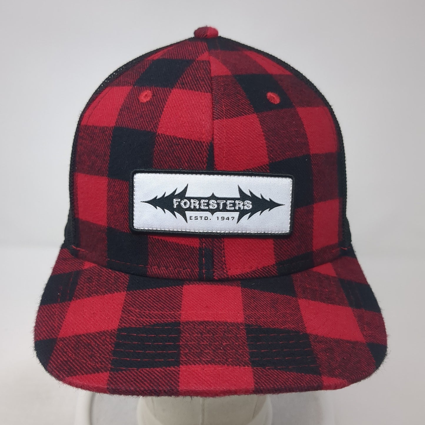 Foresters Estd. 1947 Snapback Trucker Hat Multicolor OS Mesh Back Check Pukka