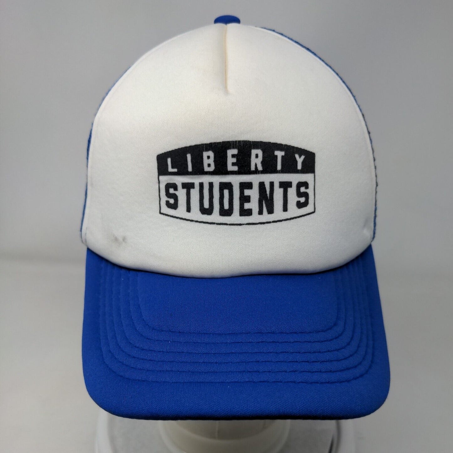 Liberty Students Snapback Mesh Back Trucker Hat Blue OSFA Colorblock