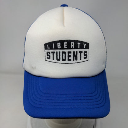 Liberty Students Snapback Mesh Back Trucker Hat Blue OSFA Colorblock