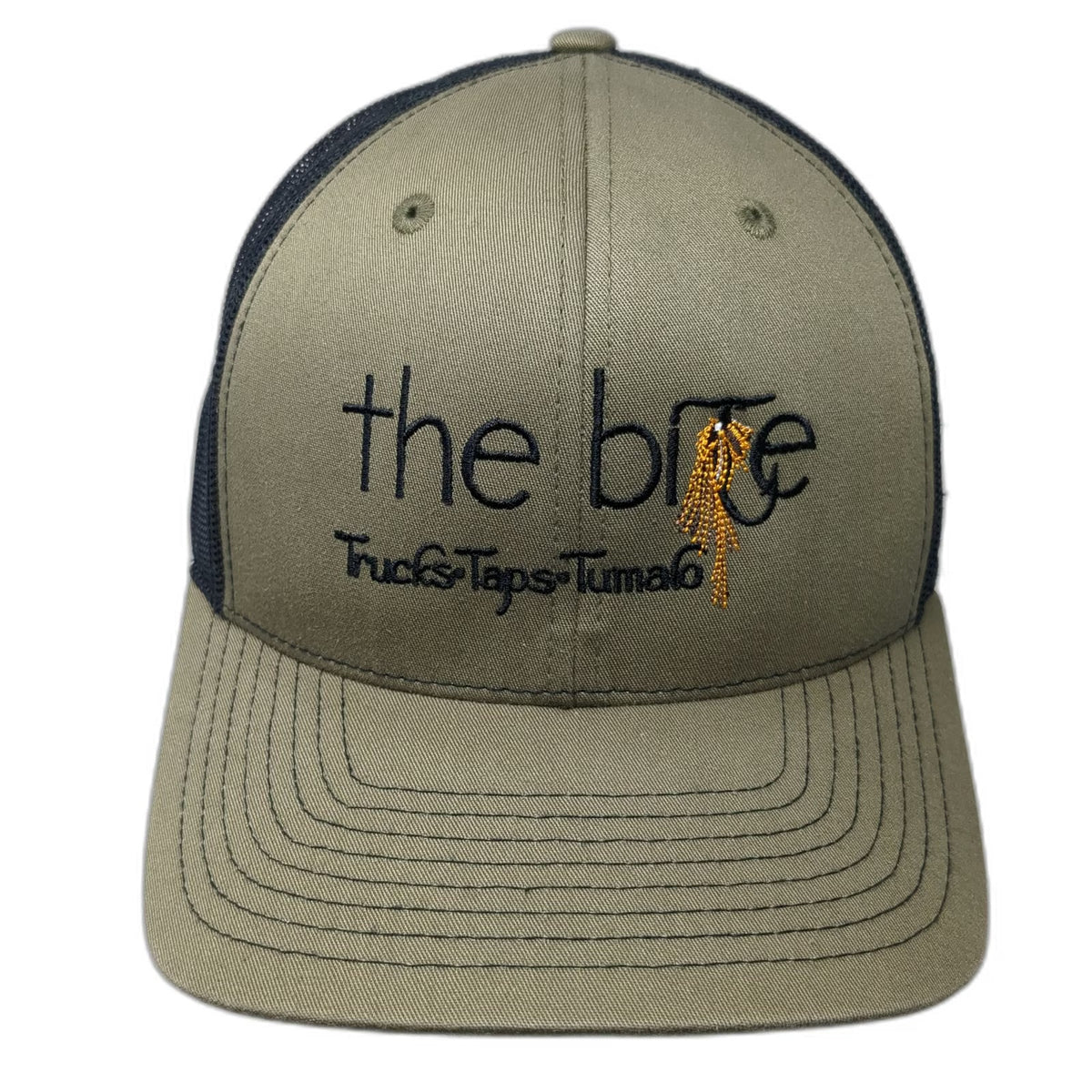 Richardson Trucker Hat Green One Size The Bite Trucks Taps Tumalo Mesh Snapback