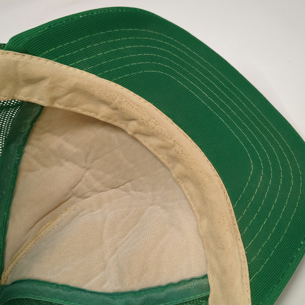 Young An Trucker Hat Green Sugar Beet Harvesting Lodi Calif Snapback Vintage