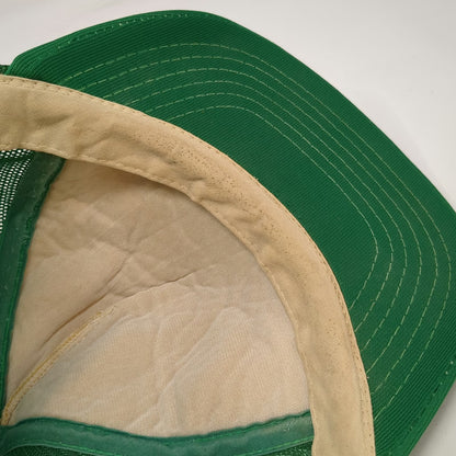 Young An Trucker Hat Green Sugar Beet Harvesting Lodi Calif Snapback Vintage