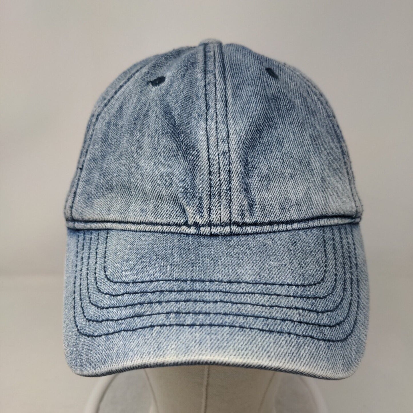 Unbranded Slideback Denim Hat Blue OSFM Adjustable Vent Holes