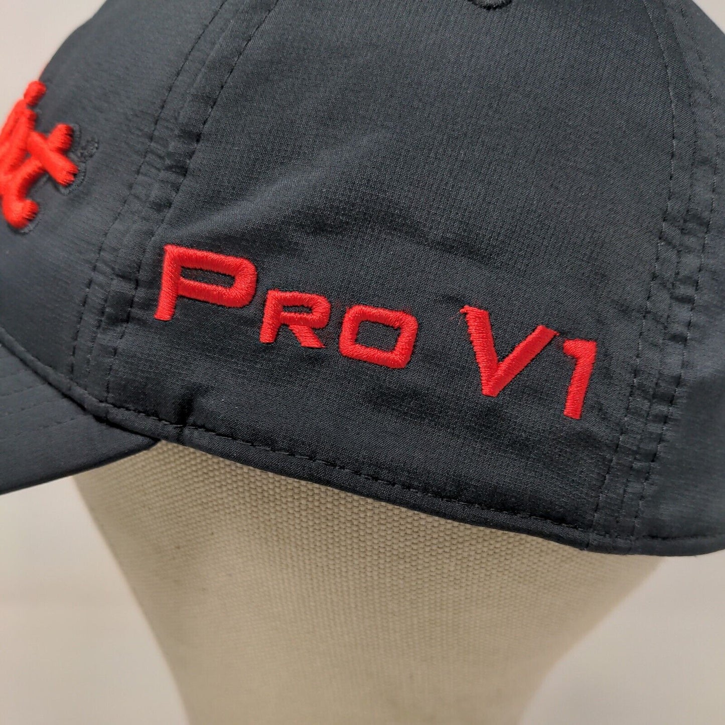 Titleist Men's Slideback Hat Black Prairie View Golf Club Embroidered Logo