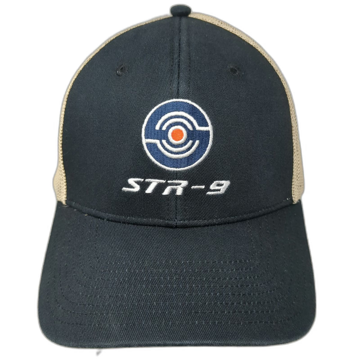 Stoeger STR-9 Trucker Hat Black One Size Mesh Back Snapback Every Day Tough