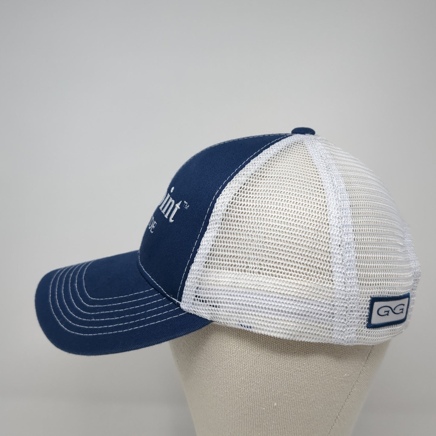 Pinpoint Fungicide Snapback Trucker Hat Blue One Size Mesh Back Outdoor