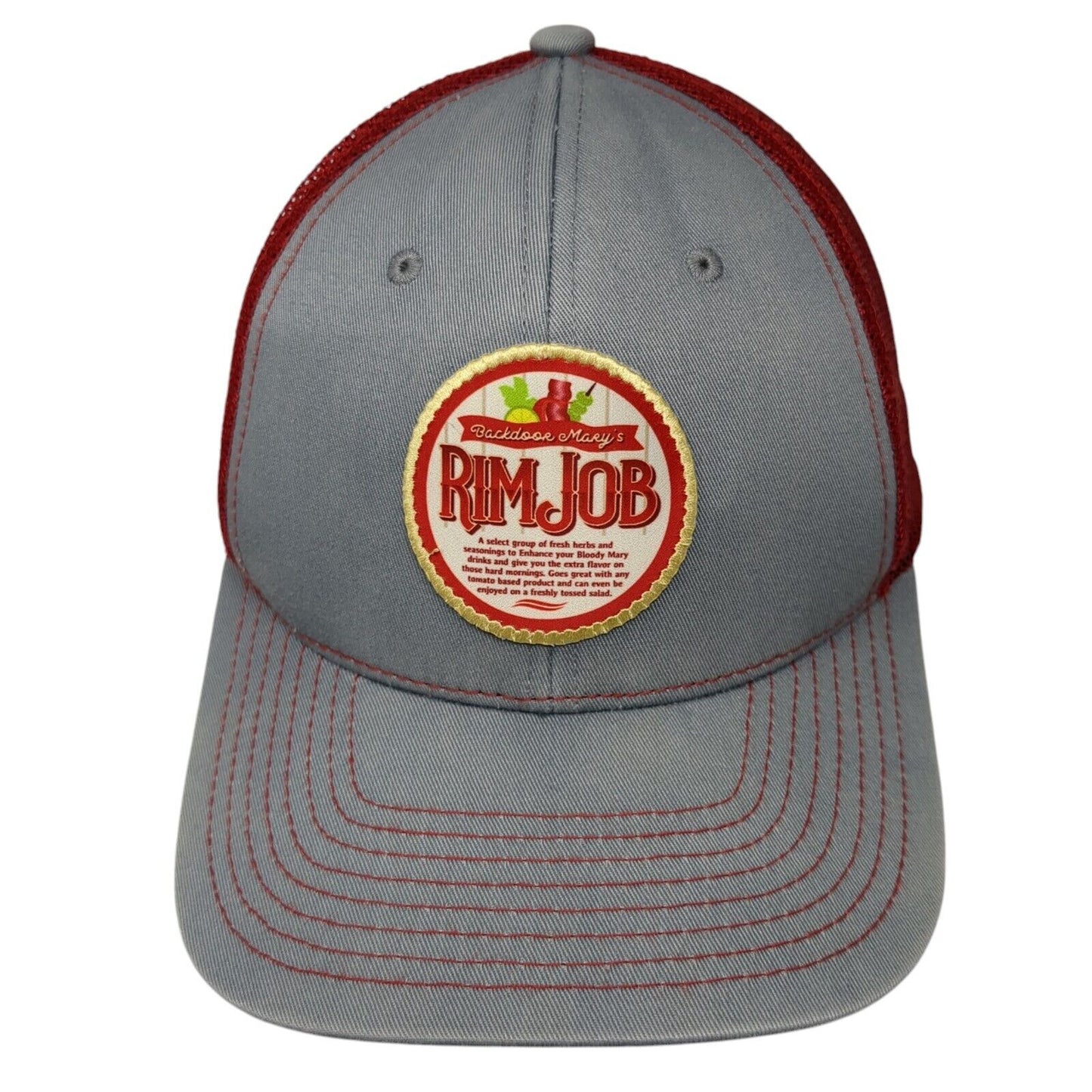Backdoor Mary's Rim Job Snapback Trucker Hat Multi One Size Mesh Back
