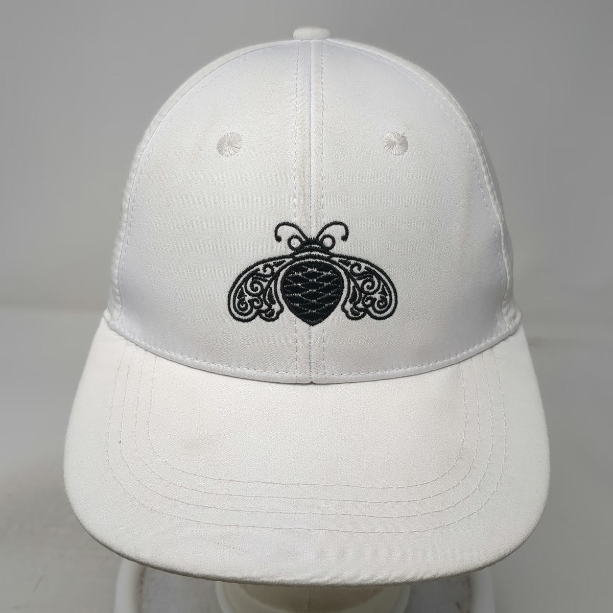 Patron Tequila Bee Logo Baseball Cap White One Size Adjustable Embroidered Hat