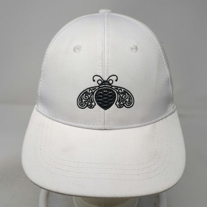 Patron Tequila Bee Logo Baseball Cap White One Size Adjustable Embroidered Hat