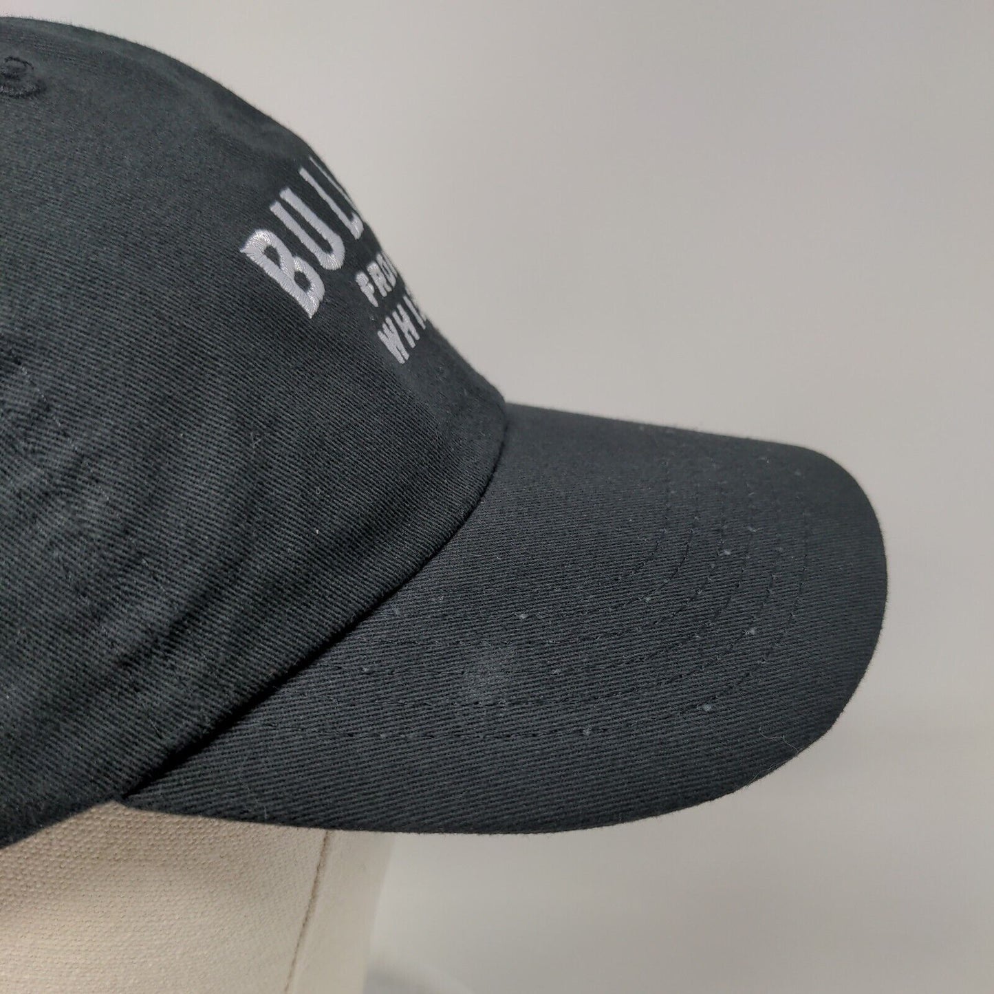 Bulleit Frontier Whiskey Slideback Hat Black One Size Embroidered