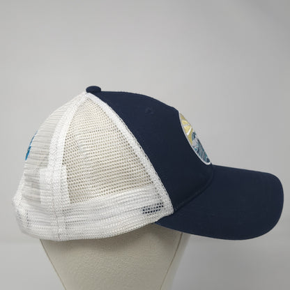 NIC '23 Snapback Trucker Hat Blue One Size Adjustable Embroidered Mesh Back