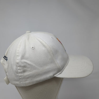 La Croix Strapback Hat White OSFA Adjustable Embroidered 6 Panel