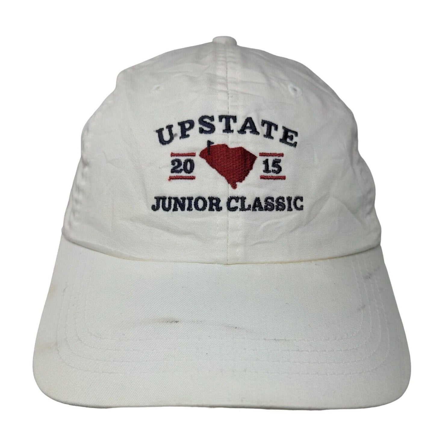 Upstate 2015 Junior Classic Strapback Hat White Extreme Fit Ahead Lightweight