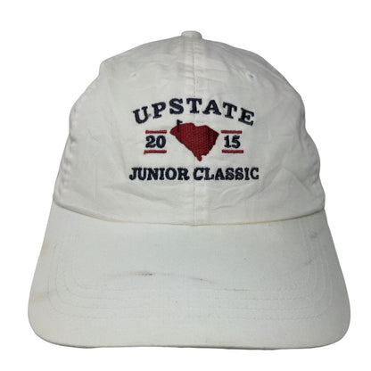 Upstate 2015 Junior Classic Strapback Hat White Extreme Fit Ahead Lightweight