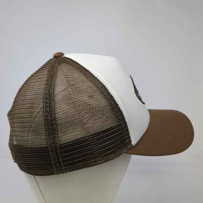 Vans Trucker Hat Brown One Size Off The Wall Skateboard Logo Mesh Back Patch