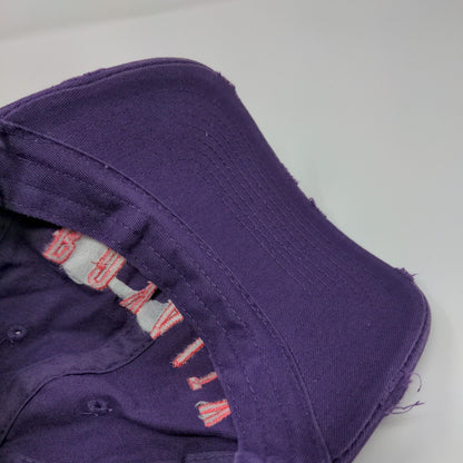 Royalty Slideback Hat Purple OSFA Embroidered Solid KB ETHOS Vintage