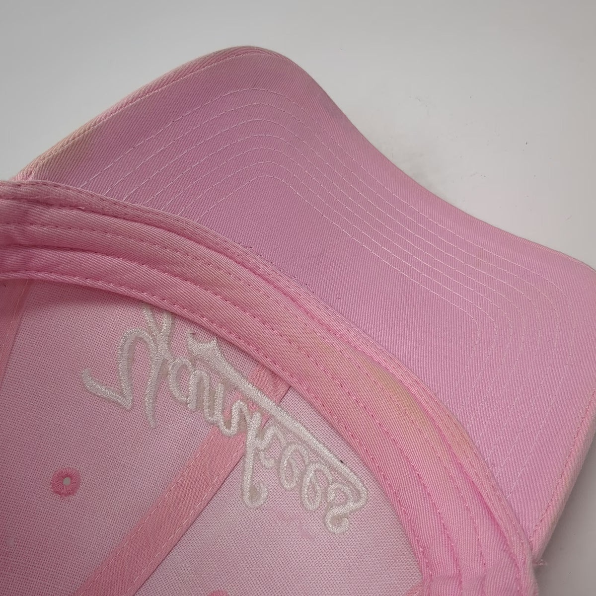 New York Yankees MLB Drew Pearson Baseball Cap Pink White One Size Slideback Hat